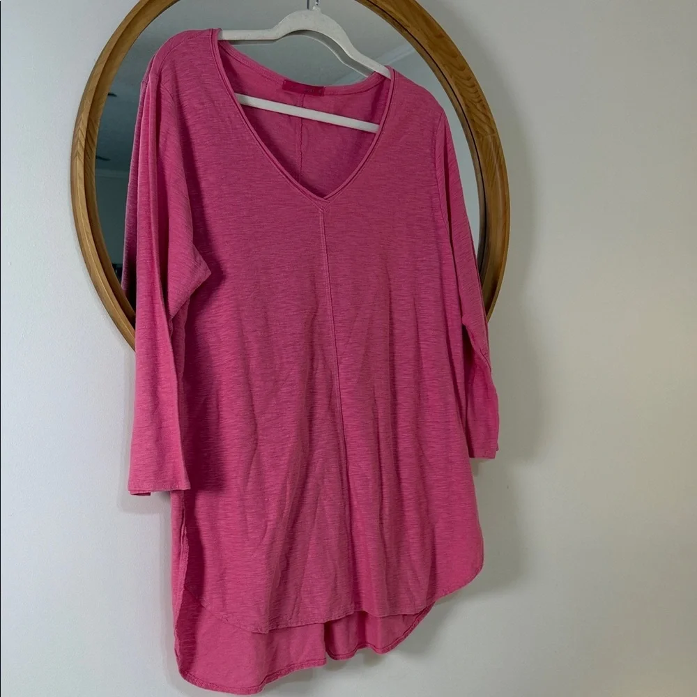 Cut Loose Women's Long Sleeve Top -‎ Deep Pink